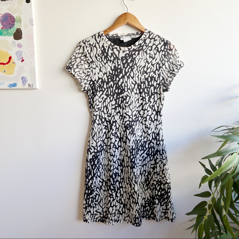 Topshop Zebra Mini Dress - 8